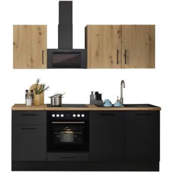 BASIC Küchenzeile Turin, 210 cm, mit E-Geräten optional