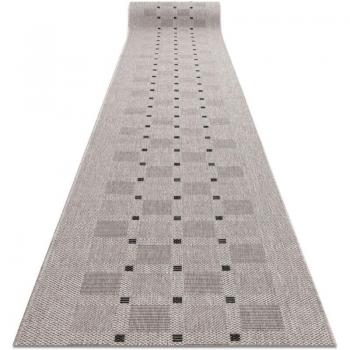 Floorlux Sizal Runner – 200 × 330 cm, Silver & Black Design