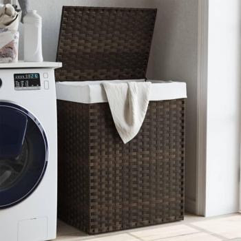 VidaXL 46x33x60 cm Laundry Basket with Lid