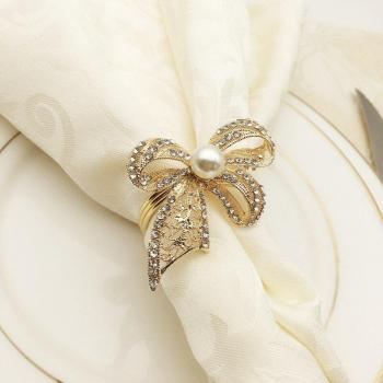 Luxury Wedding Napkin Rings with Butterfly Design