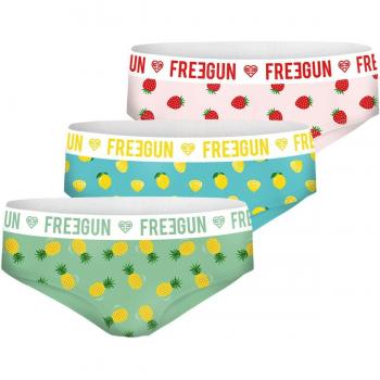 Boxer bambina in cotone fruttato Freegun (3 pack)