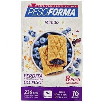 Pesoforma Biscotti Mirtilli 16 pezzi 8 Pasti sostitutivi