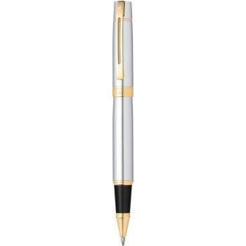 Sheaffer Rollerball 300 Glanzchrom mit goldenen Details Geschenkbox