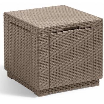 Cubetto Pouf Con Coperchio Cappuccino 228749