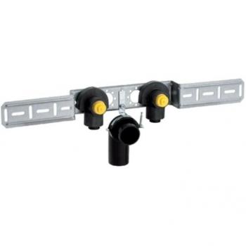 Coude PushFit 20mm x Rp 1/2, 90°, 2 voies, en laiton