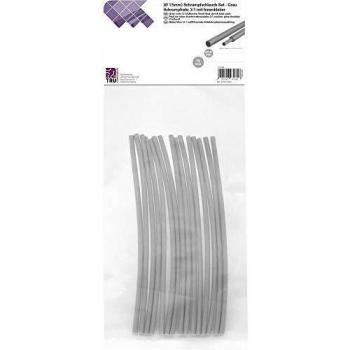 Set di guaine termoretraibili grigie 1.50 mm 0.50 mm, 15 pz, 3:1