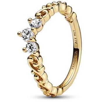 Anillo Tiara Real Remolino en Oro de 14K con Circonitas Cúbicas para Mujer