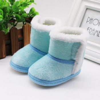 Chaussons en cuir doux pour enfants de 0-3 ans