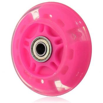Rueda Flash LED 80 mm Mini Scooter con Iluminación Intermitente Trasera ABEC‑7