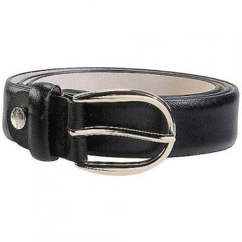 Ceinture Vanzetti cuir noir 105 cm
