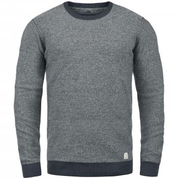 Blend Rundhalspullover Nathan aus 100% Baumwolle, Größe:M, Farbe:Ebony Grey
