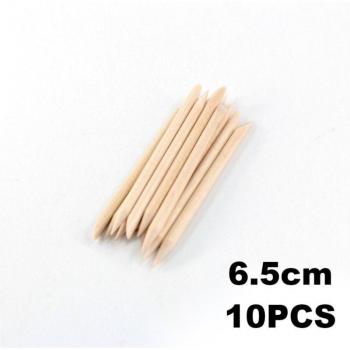 3 Size Orange Wood Cuticle Pushers (10/30/50/100 pcs/set)