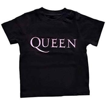 Queen Toddler Pink Band Graphic Tee in Black – Size 12‑18 m