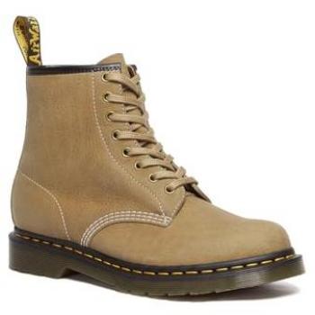 Dr. Martens 1460 Beige Tumbled Nubuck Lace-up Boots Women Size 41 EU