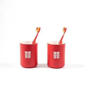 Marry Red Toothbrush Storage Cups
