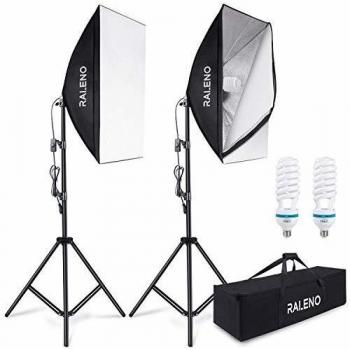 BrightBeam 800W 2x20 x28 Studio Softboxes