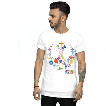 Heren Star Wars Silhouet Design Tshirt