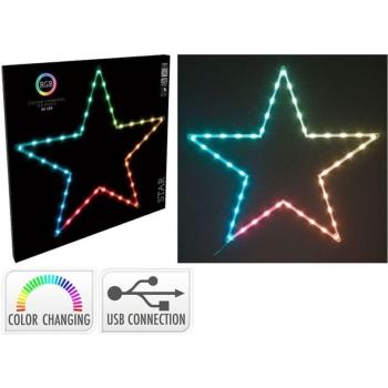 Éclat d’Étoile A LED 60×57cm USB Multi‑Couleurs Noël