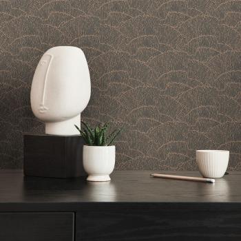 Papier Peint Noir Design Intissé