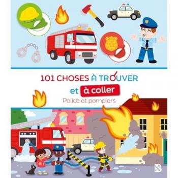 Mon premier cherche et colle : 101 choses à trouver et à coller : Police et pompiers