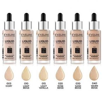 EVELINE Liquid Control HD Foundation 32 ml (040 Warm Beige)