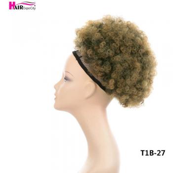 10 Short Curly Hair Chignon with Two Combs