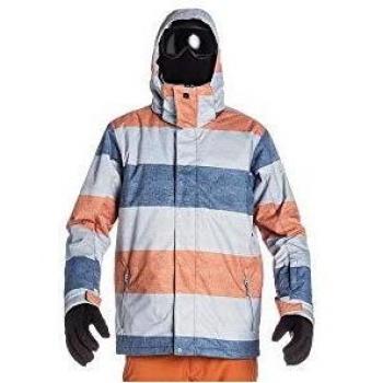 Men’s Mission 10K XL AOP Petrol Stripe Jacket (Quiksilver)