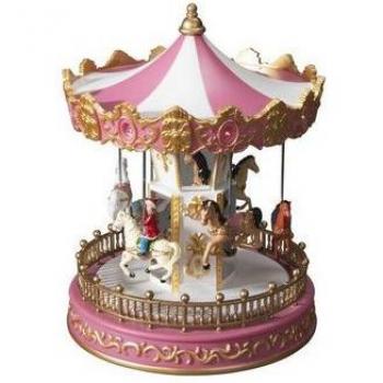 Colorful Santa Sleigh LED Ornament