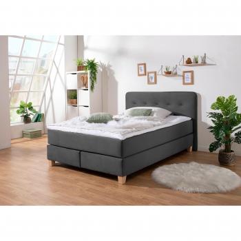 Home affaire Fargo Boxspringbett, inkl. Topper, in verschiedenen Stoffen
