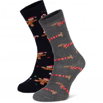 Lasocki 2er-Set Herrenstrümpfe 2MB-002-AW24 Grau