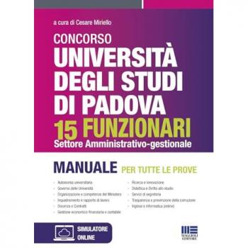 Concorso università degli studi di Padova 15 funzionari. Settore ...