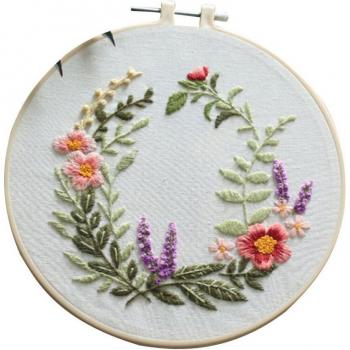 DIY Floral Ribbon Embroidery Set