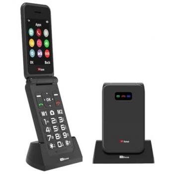 TTfone TT760 4G USB‑C Handy – Black, Easy‑Use Flip, Comes With Dock Charger