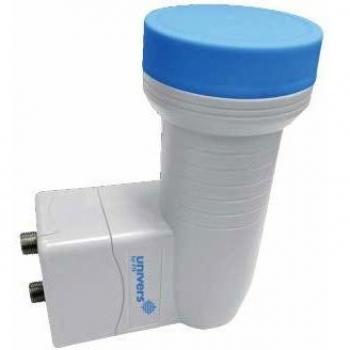 Twin‑LNB Universal 0,1 dB LTE‑Filter – 2 Teilnehmer, Full HD, 4K UHD, 3D, ausziehbarer Wet