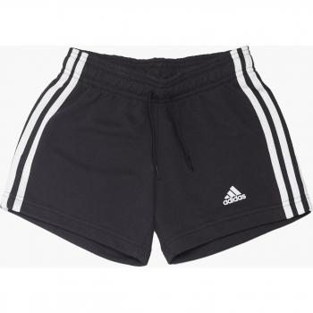 Pantaloni corti adidas 3S neri per ragazza, taglia 12