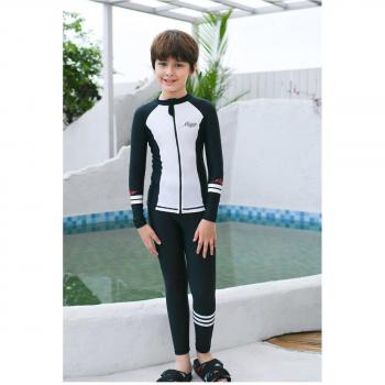 Korean Teen Girls' Long Sleeve UV Protection Swim Set