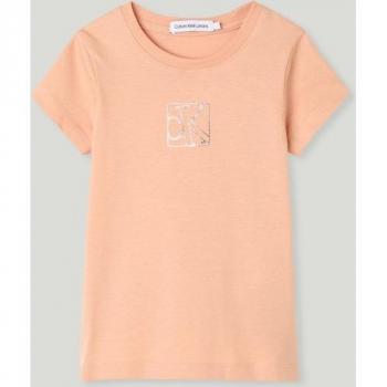 Calvin Klein Kinder T-Shirt SILVER MONOGRAM SLIM SS mit Logodruck