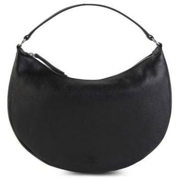 Jost Vika Black Leather Crossbody Bag 39 cm