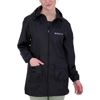 DEPROC Active Robson Long Women Regenmantel – Damen, Größe M (40/42), 100 % Polyester
