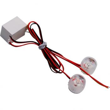 Feux arrière LED 12-80V pour moto clignotants rouges et bleus