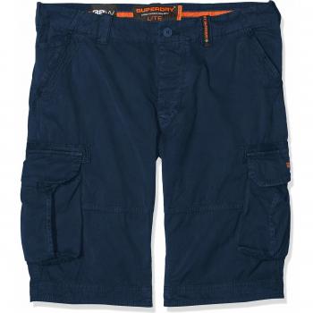 Superdry Short Cargo Lite Core, Homme, Bleu (Battleship Navy Q2s), 40