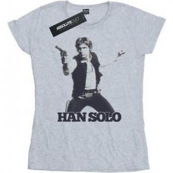 Star Wars Classic Han Solo Women's Cotton Top – White