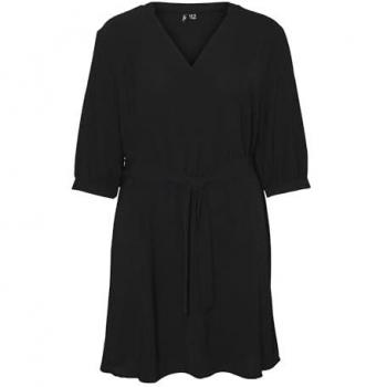 Vero Moda Curve Drapiertes Kleid für Damen in Schwarz