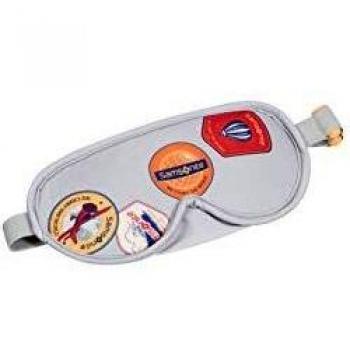 Mascherina per Dormire Samsonite, 20 cm, Grigio (Heritage Patches)