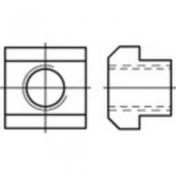 Tasseau de fixation TOOLCRAFT 107990 10 pcs M16 18 mm acier