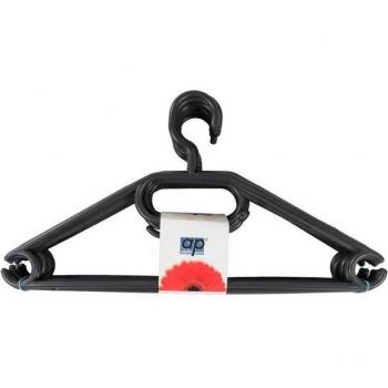 Alpfa „Slick“ 10‑Stück Kleiderhalter – schwarz, für Wäsche, Hose, Krawatte und Jacke