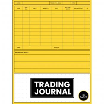 Trading Journal: Stocks, Forex, Options and Crypto Trading Log Book for Organised Traders | Record up to 1000 Trades.