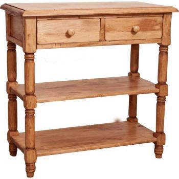 Bureau en bois 80x80x38 cm design vintage