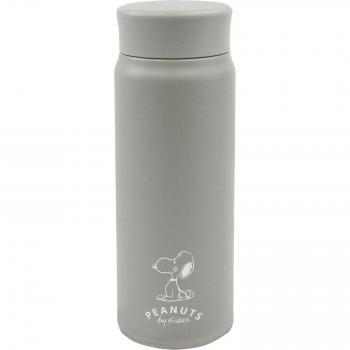 Snoopy PEANUTS Wasserflasche Grau