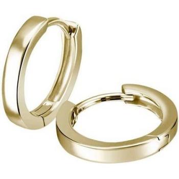 Goldfarbene Firetti Creolen – 925‑Silberschmuck als Geschenkset